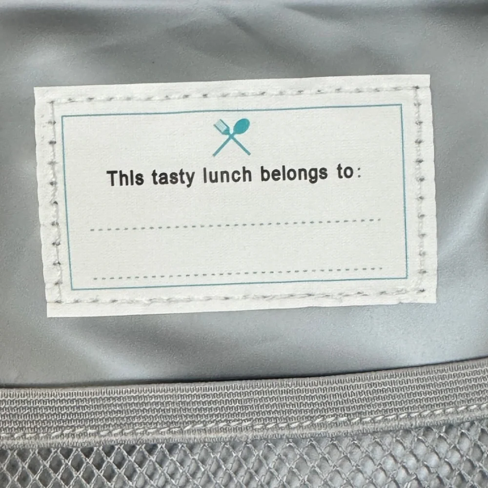 Kinsho Bento Blue Orange Dinosaur Insulated Lining Lunch Box Thermo Ice Pack NEW